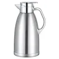 Thermoskanne 2,3L Isolierkanne Teekanne Thermosflasche Kaffeekanne Silber
