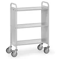 fetra 4870 - Stahl - Regalwagen - Grau - 150 kg - 4 Rad/Räder - 12,5 cm