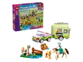 LEGO Friends 42695 Pferd und Fohlen mit Pferdeanhänger Bausatz, Mehrfarbig