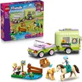 LEGO Friends Pferd und Fohlen mit Pferdeanhänger - Pferde Spielset mit Pflegezubehör, 4 Tierfiguren, Auto & 2 Mini Puppen - Geschenkidee zum Gebu... - Bronze