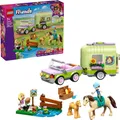 LEGO Friends 42695 Pferd und Fohlen mit Pferdeanhänger Klemmbausteine Bausatz