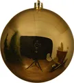 Bruchfeste Outdoor L Weihnachtskugel Goldfarben Ø 14 cm aus Kunststoff