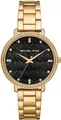 MICHAEL KORS Quarzuhr PYPER MK4916, Armbanduhr, Damenuhr, Edelstahlarmband, analog, Glassteine
