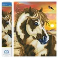 Diamond Dotz DD9-035 Pferd, ca. 35,5 x 45,7 cm groß, Diamond Painting, Malen mit Diamanten, funkelndes Bild zum Selbstgestalten, für Kinder und Erwachsene, Bunt