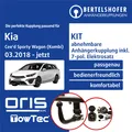 Für KIA Cee'd Sporty Wagon (Kombi) Typ CD 18- AHK abn. +7pol sp. E-Satz NEU TOP