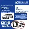 Für HYUNDAI i30 Fliessheck Typ PDE 11.2016-08.2018 AHK abn +13pol sp. E-Satz PKW