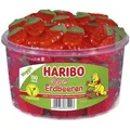 Haribo Fruchtgummis Riesen Erdbeeren, 1350g, 150 Stück, in Dose