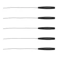 ECSiNG 5 Stück 12,5 Cm Hörgeräte-Reinigungsstab Hörgeräte Reinigungsbürste Langer Hörgeräte-Drahtschmalz-Entferner Reinigungszubehör Otoplastik Entlüftungsreiniger für Schallschläuche