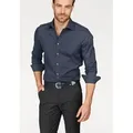 OLYMP Businesshemd Level Five body fit formbeständig durch Elasthan blau 38