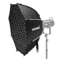 NEEWER 35,4'' Achteckige Octagonal Softbox, Quick Release Parabolic Softbox mit Bowens Mount, Gitter Tasche, kompatibel mit Aputure 120d, kompatibel mit Godox SL60w NEEWER Q4 AS600B CB300B Q300, NS92P