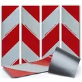 UvV Kfz-Warnmarkierung DIN 30710  Magnetisch 4 Streifen 141x564mm Folie Orafol