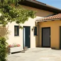 Vidaxl - Haustür Anthrazit 98x208 Cm Pvc