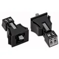 WAGO 890-732 Netz-Steckverbinder WINSTA MINI Stecker, gerade Gesamtpolzahl: 2 16 A Weiß 50 St.