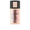 Catrice Clean ID High Cover Luminous Matt Foundation, Make Up, Nr. 004 Light Almond, nude, für sensible Haut, porenverfeinernd, für sensible Augen, Haut, natürlich, vegan, ohne Parfüm (30ml)