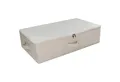 LuxusKollektion Küchenorganizer-Set Unterbett Aufbewahrungsbox Organizer mit Deckel Falten Beige 70x40x18