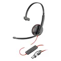 HP Poly Blackwire 3210 Monaurales USB-C-Headset + USB-C/A-Adapter (Kabelgebunden, USB-C) (8X214AA)