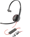 HP 8X214AA - Headset, Blackwire 3210, Mono, USB-C +USB-C/A