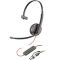 HP Poly Blackwire C3210 Over Ear Headset kabelgebunden Mono Schwarz Headset,