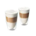TCHIBO 2er Set, doppelwandige Latte Macchiato Gläser Transparent