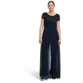 Vera Mont Overall Damen kurzarm (1-tlg) Design blau L (42)