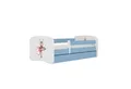 Raumhirsch Furniture Kinderbett 70x140, 80x160, 80x180 cm - Komplettset mit Matratze & Schublade (Bett für Mädchen, Einzelbett Kinder 2–12, mit Rausfallschutz & Lattenrost), verschiedene Farben & Designs