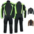 BULLDT Motorradkombi GW322K (Spar-Set, 2-tlg., mit Protektoren) BULLDT Motorradkombi Herren 2-teilig kurze Jacke CE2 Protektoren grün 50/M