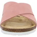 Damen Pantoletten in Rosa mit schlichtem Design und leicht anzuziehender, bequemer Passform - Rosa - 40