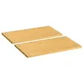 vidaXL Herdabdeckplatten 2 Stk. 50x28x1,5 cm Bambus