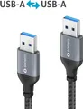 1m USB 3.0 Kabel PC Datenkabel Anschlußkabel Verbindungskabel USB-A auf USB A