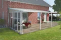 Palram Seitenwand Feria 4x14 Weiß Ergänzung Terrassendach Acrylglas Wind Schutz