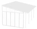 Palram-Canopia Seitenwand für Terrassenüberdachung Serie 4m Tiefe, weiß