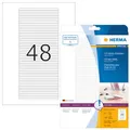 HERMA 5078 Etiketten für CD-Box A4 114,3x5,5 mm weiß Papier matt 1200 St.