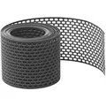 Daprona Vogelschutzgitter Lüftungsband PVC 5m x 100mm Schwarz Belüftung