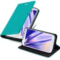 Cadorabo Hülle kompatibel mit Samsung Galaxy S4 aus Premium Kunst Leder Flip Klappbare Stoßfeste Magnetische [Standfunktion] [Kartenfächern] Cover Hülle für Galaxy S4 Tasche in Türkis
