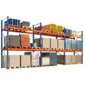 Schulte Palettenregal 46801-N, für 27 Paletten, 3 Ebenen, 1500kg Fachlast, 4,0 x 8,1m
