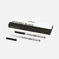 2x MONTBLANC Kugelschreiber Mine Metall Stärke B Broad Mystery Black Schwarz neu