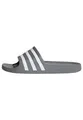 adidas Unisex Adilette Aqua Slides, Grey Three / Cloud White / Grey Three, 43 EU
