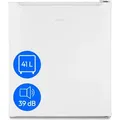MEDION mini Kühlschrank mit Gefrierfach (klein, leise, 41L kleiner Kühlschrank für Büro Hotels Minibar Camping Gaming, Getränkekühlschrank, S... - Weiß