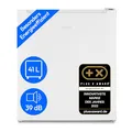 MEDION mini Kühlschrank mit Gefrierfach (klein, leise, 41L kleiner Kühlschrank für Büro Hotels Minibar Camping Gaming, Getränkekühlschrank, Speisen & Eis, Türanschlag wechselbar, MD37724) weiß