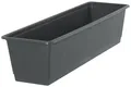 Geli Blumenkasten Blumenkasten Kunststoff 60x17x14 cm anthrazit für den Außenbereich