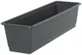 Geli Blumenkasten Standard mit Holzstruktur 60 cm anthrazit