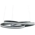 Trio LED-Pendelleuchte  schwarz  ́gedreht ́   , schwarz , Maße (cm): H: 150  Ø: 60