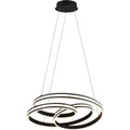 Trio LED-Pendelleuchte Nuria 1.500 mm x 600 mm x 600 mm Schwarz Matt