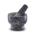 Zeller Mörser und Stößel-Set, Granit, anthrazit, ca. 9 x 9 x 6,5 cm