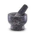 Zeller Mörser und StößelSet, Granit, anthrazit, ca. 9 x 9 x 6,5 cm