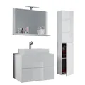 VCM my bath Badmöbel-Set 4-teilig Lendas L 915210 weiß 114,0 x 52,0 x 150,0 cm