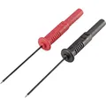 Voltcraft MSS-102 Sicherheits-Prüfspitzen-Set Buchse 4 mm CAT II 300 V Schwarz, Rot 1 Set, VC-8015055