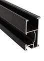 Handelskönig Montageschiene für Solarmodule "Black" 2400 mm Solar Schiene Solarschiene Solarprofil Montageschiene 240 cm Aluminiumprofil
