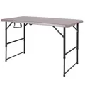 Klapptisch Höhenverstellbar und Wetterfest, Ideal für Garten und Camping Saga