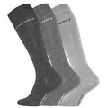 Cotton Prime® Kniestrümpfe 3 Paar Comfort (3-Paar) in angenehmer Baumwollqualität grau 43-46